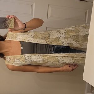 Front split thigh Kimono